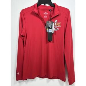 2025 NFL Super Bowl LIX Kansas City Chiefs Antigua Women Full Zip Small